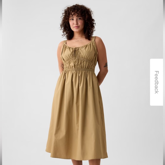Gap Smocked Midi Dress - Picture 4 of 9